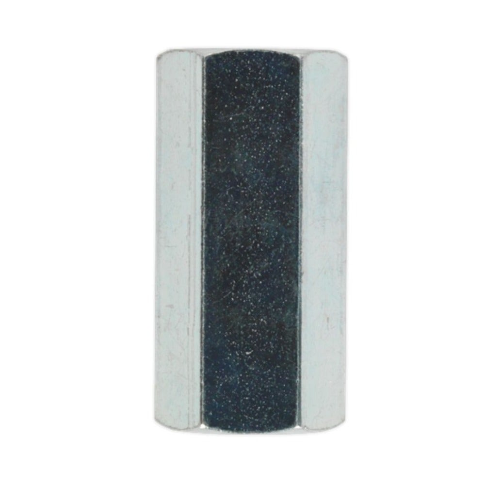 Sealey BC3824F Brake Tube Connector 3/8"UNF x 24tpi Female to Female Pack of 10