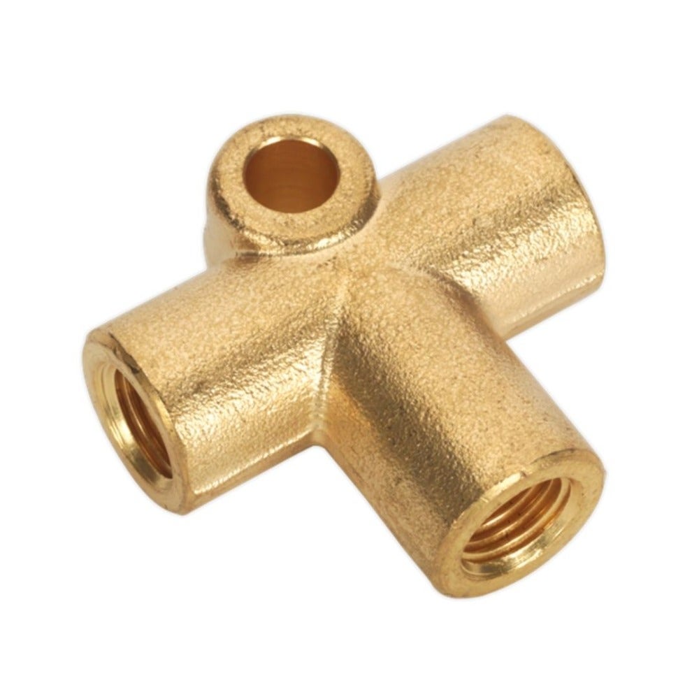 Sealey BC38243WAY Brake Tube Connector 3/8"UNF x 24tpi 3-Way