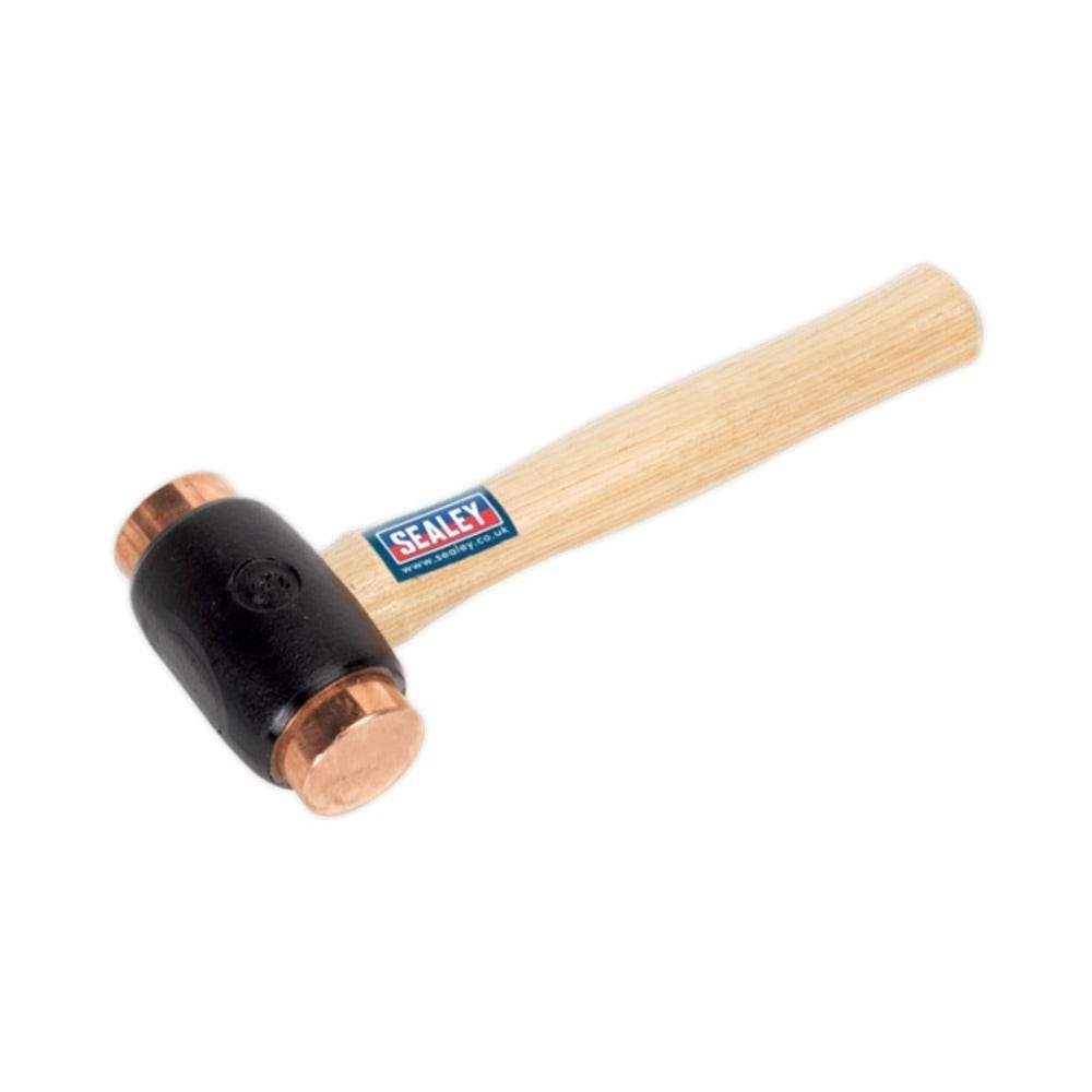 Sealey CFH04 Copper Faced Hammer 4.3lb Hickory Shaft