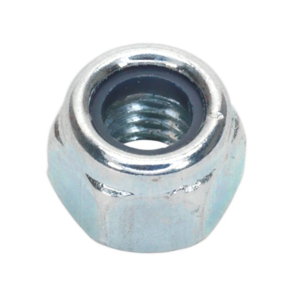 Sealey NLN6 Nylon Locknut M6 Zinc Pack of 100