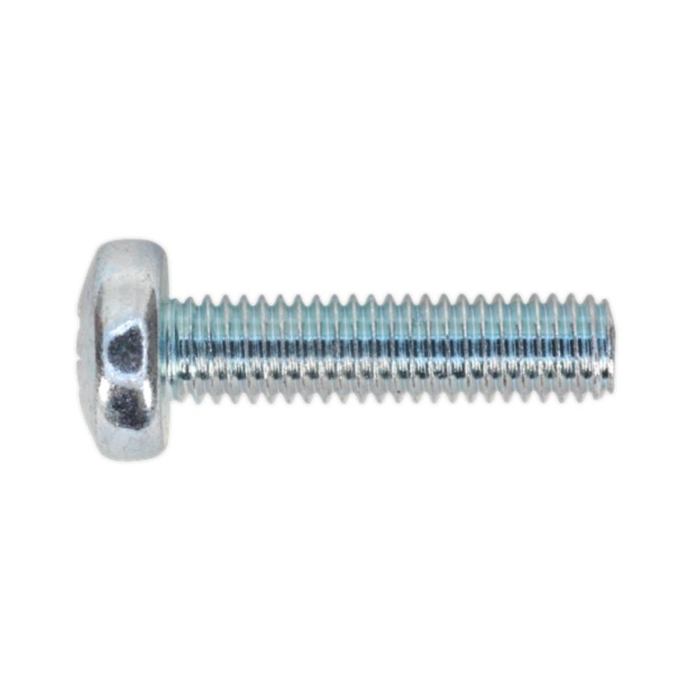 Sealey MSP520 Machine Screw M5 x 20mm Pan Head Pozi Zinc Pack of 100