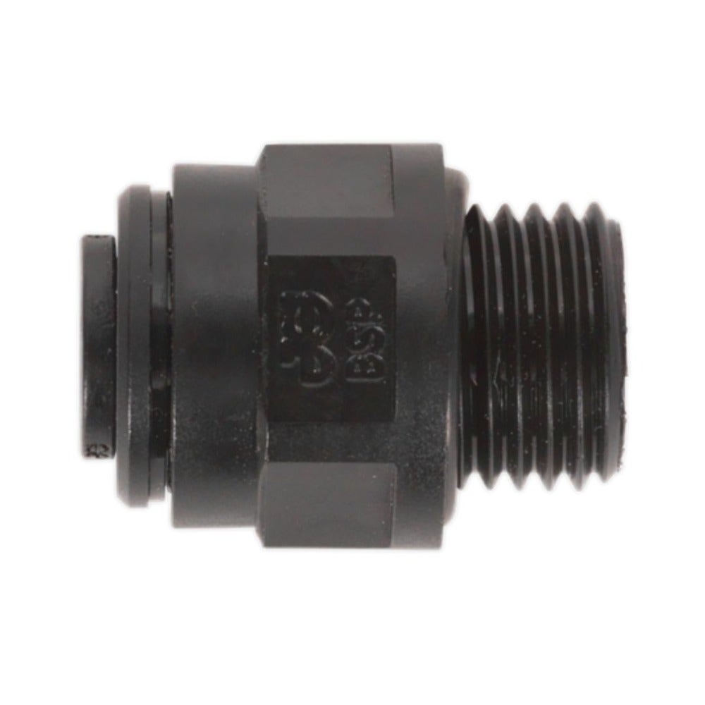 Sealey JGC1014 Straight Adaptor 10mm x 1/4"BSP Pack of 5 (John Guest Speedfit® - PM011012E)
