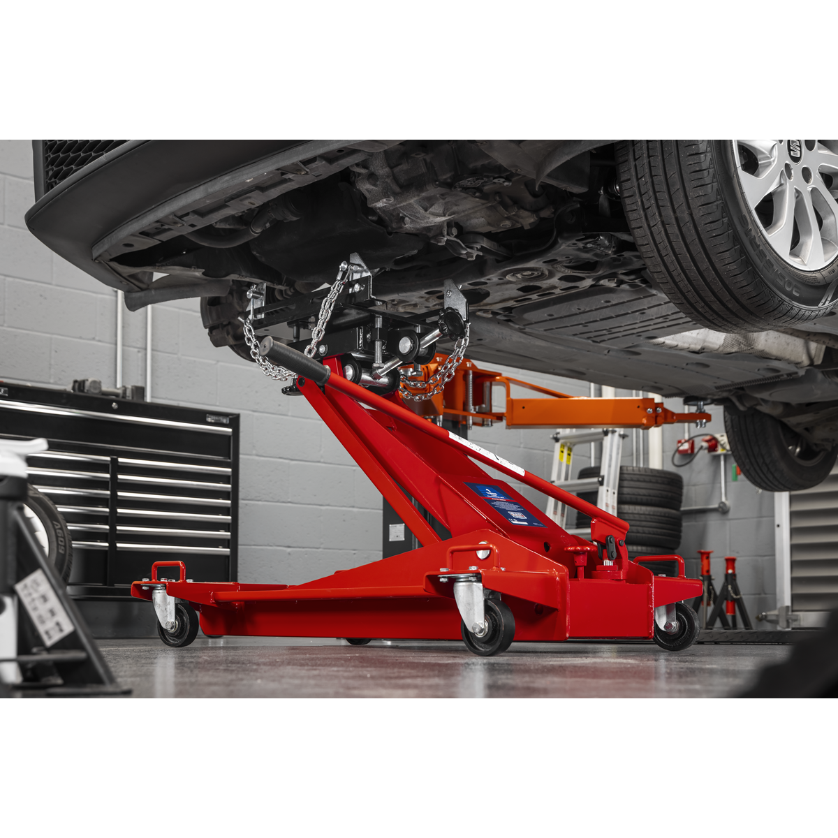 Sealey 1000E Transmission Jack 1tonne Floor