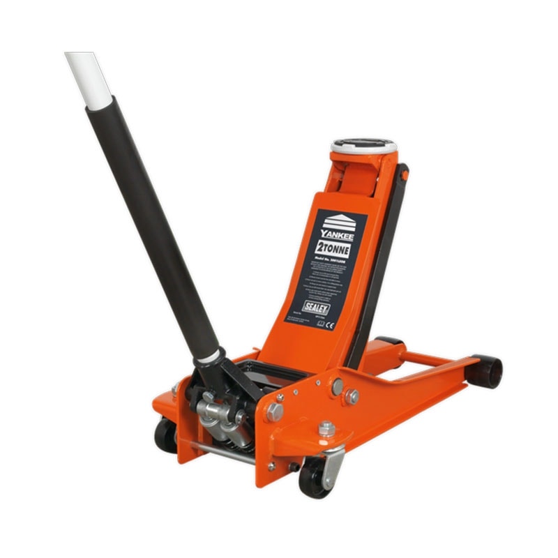 Sealey 2001LEOR Low Profile Trolley Jack with Rocket Lift 2.25 Tonne - Orange