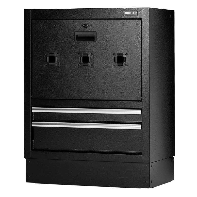 BUNKER 23754 Modular Floor Reel Cabinet, 2 Drawer, 680mm
