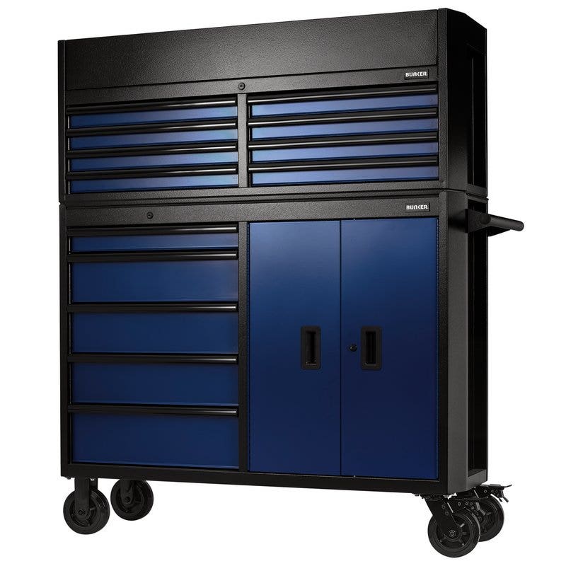 BUNKER 24254 13 Drawer Combined Roller Cabinet and Tool Chest, 52"