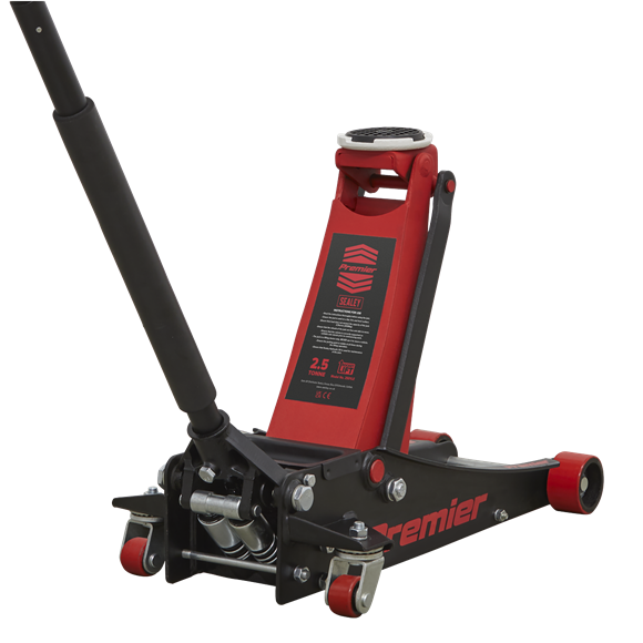 Sealey 2501LE Premier Low Profile with Rocket Lift Trolley Jack 2.5 Tonne