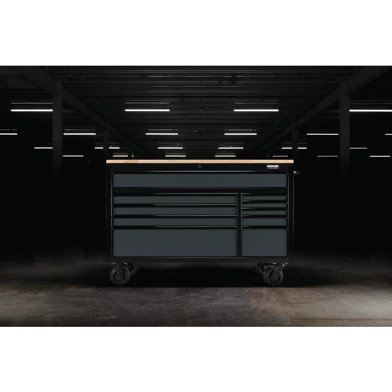 BUNKER 27220 Workbench Roller Tool Cabinet 10 Drawer, 56"