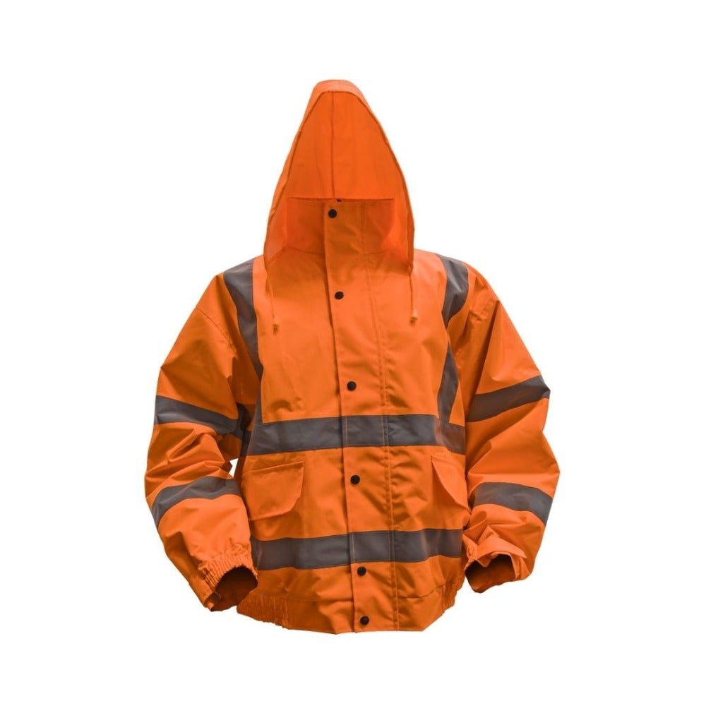 Sealey 802XXLO Hi-Vis Orange Jacket with Quilted Lining & Elasticated Waist - XX-Large