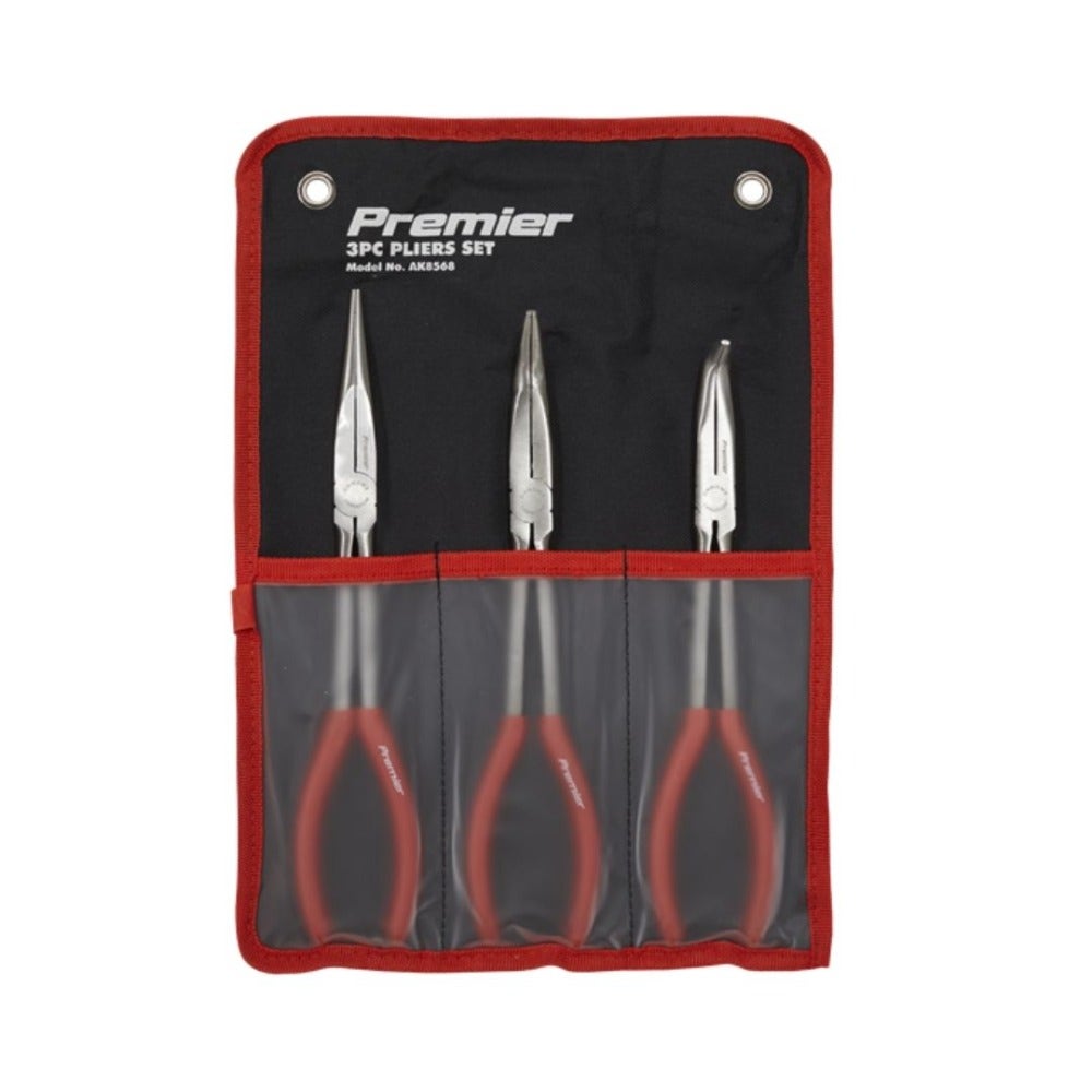 Sealey AK8568 Needle Nose Pliers Set 3pc 280mm
