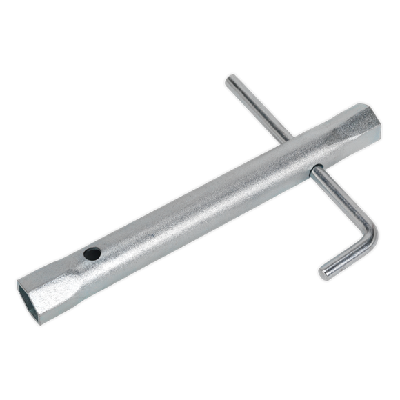 Sealey MS157 Long Reach Double End Spark Plug Box Spanner with L-Bar 16/18mm
