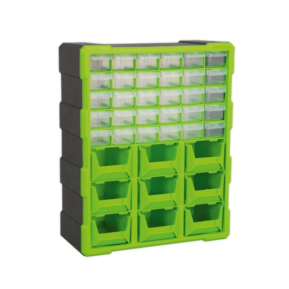 Sealey APDC39HV Cabinet Box 39 Drawer - Hi-Vis Green/Black