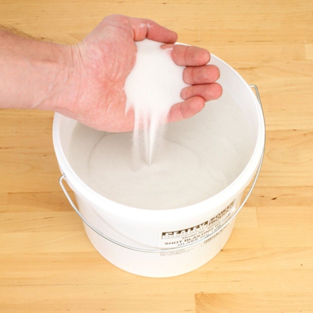 Sealey B5KG Shot Blasting Beads Glass 5kg Plastic Tub