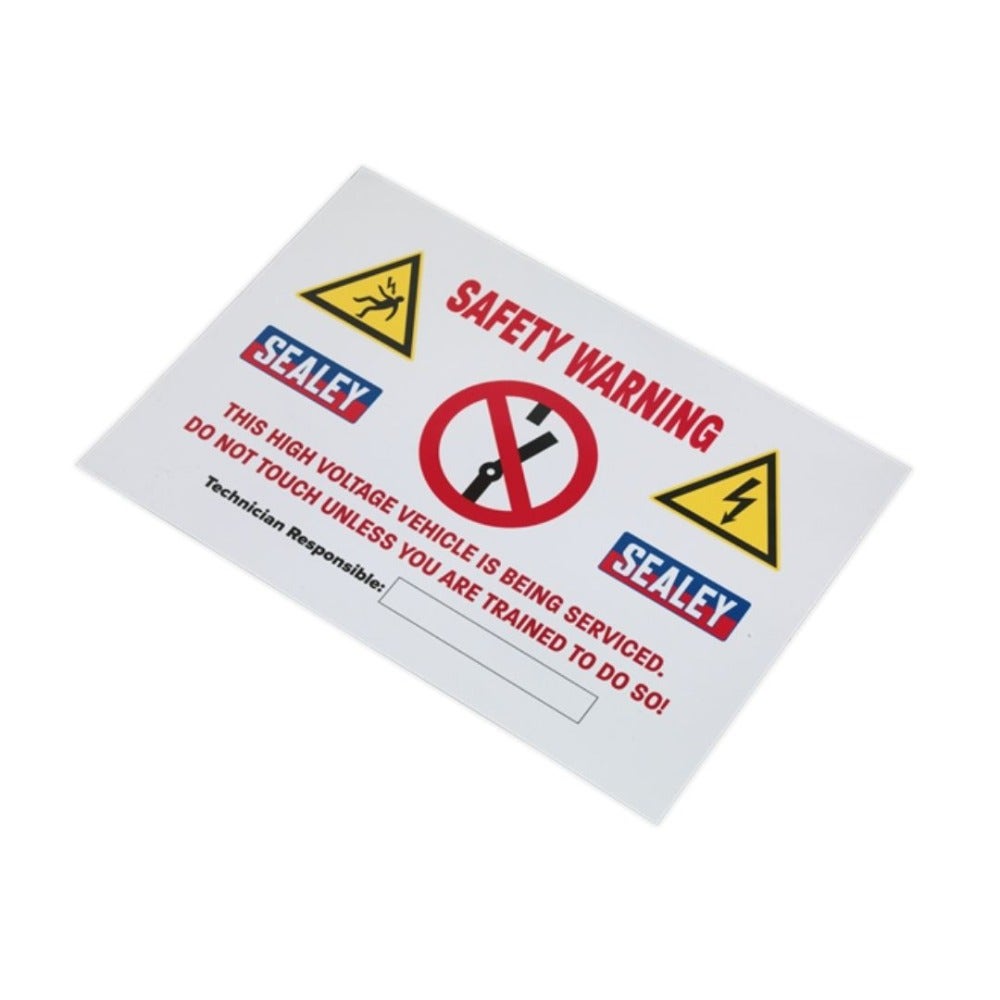 Sealey HYBRIDSIGN Hybrid/Electric Vehicle Warning Sign