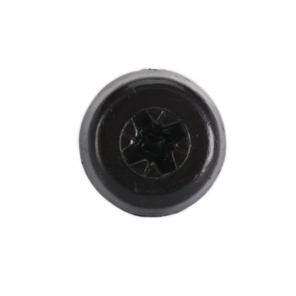 Sealey PTNP3 Numberplate Screw Plastic Enclosed Head 4.8 x 18mm Black Pack of 50