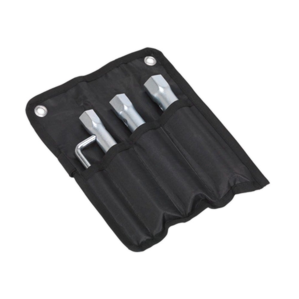 Sealey MS165 Spark Plug Box Spanner Set 3pc Long Reach Double End