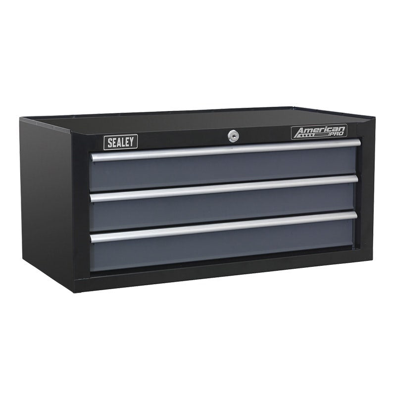 Sealey AP35TBCOMBO Tool Chest Combination 16 Drawer with Ball-Bearing Slides - Black/Grey & 398pc Tool Kit