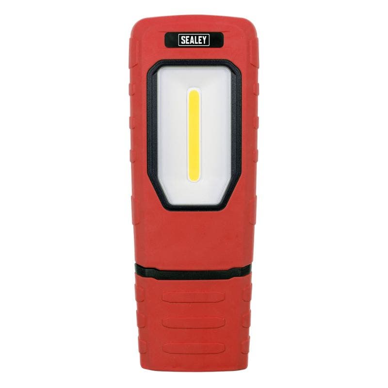 Rechargeable 360° Inspection Light 5W COB & 1W SMD LED - Red