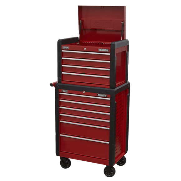 Sealey AP3410STACK Topchest 4 Drawer & Rollcab 6 Drawer Combination