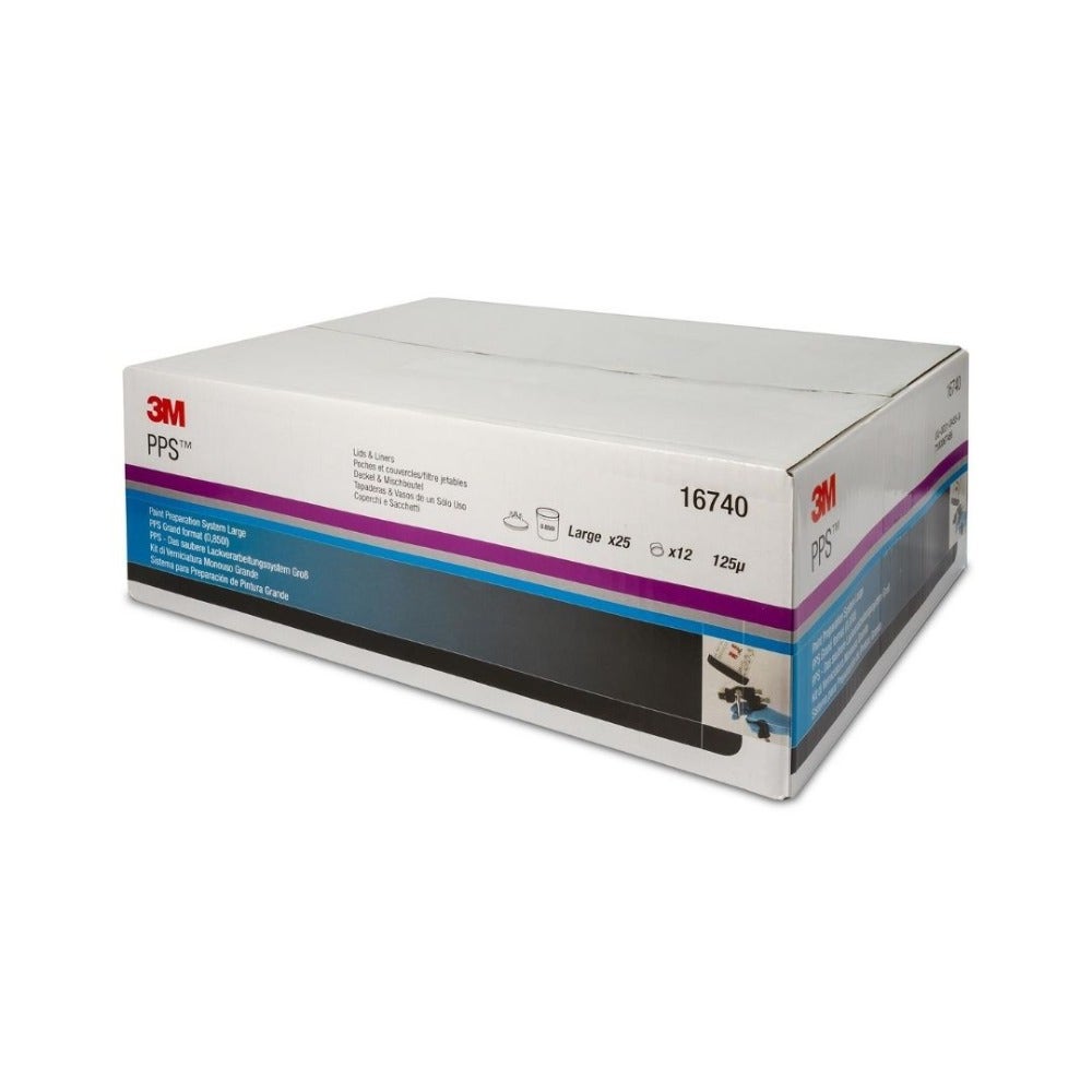 3M PPS Lid & Liner Kits, Large, 850 ml, 125 µ