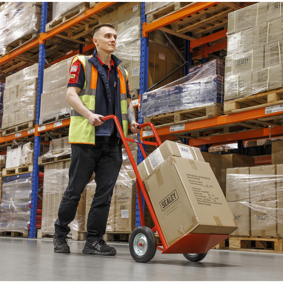 Sealey CST983 Sack Truck with Solid Tyres 150kg Capacity