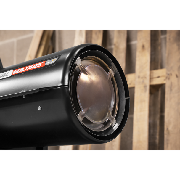 Sealey AB500DV Dual Voltage Kerosene/Diesel Space Warmer® Heater with Wheels 50,000Btu/hr