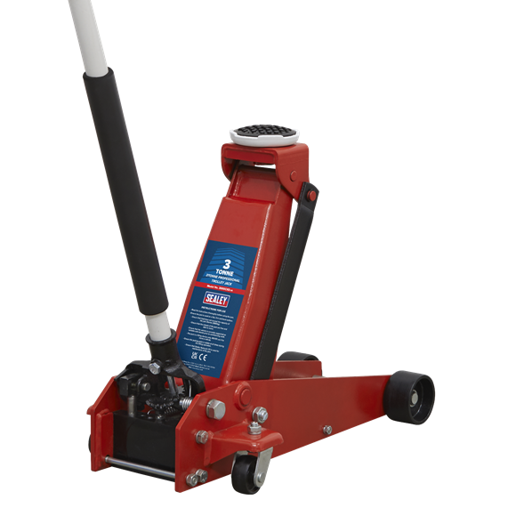 Sealey 3000CXD Quick Lift Standard Chassis Trolley Jack 3 Tonne