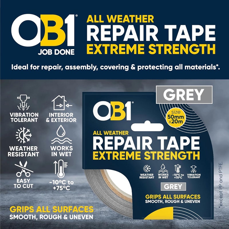 OB1 Repair Tape Grey 50mm x 20m