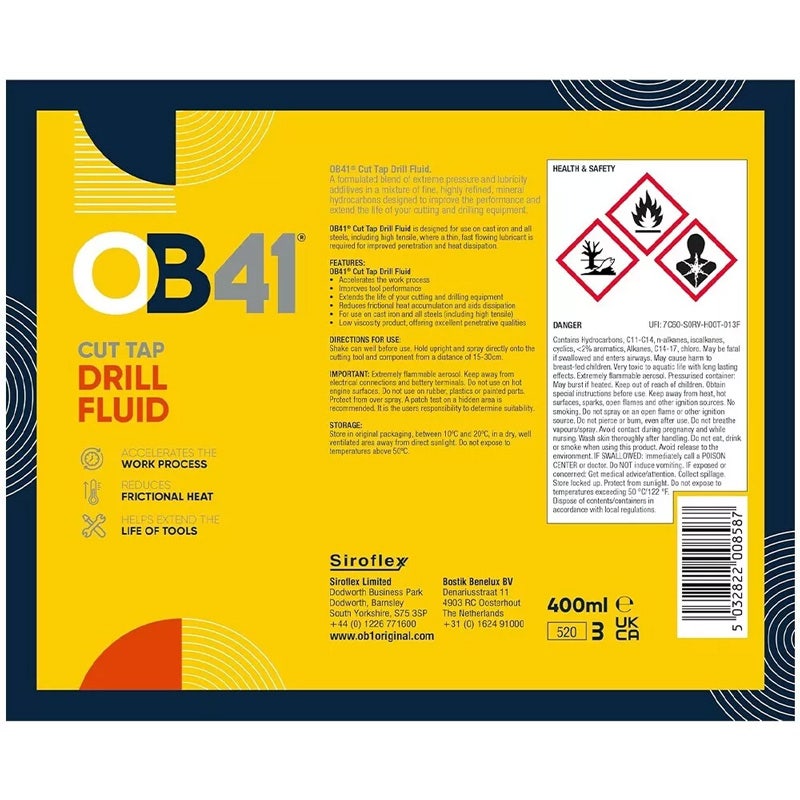OB41 Cut Tap Drill Fluid 400ml