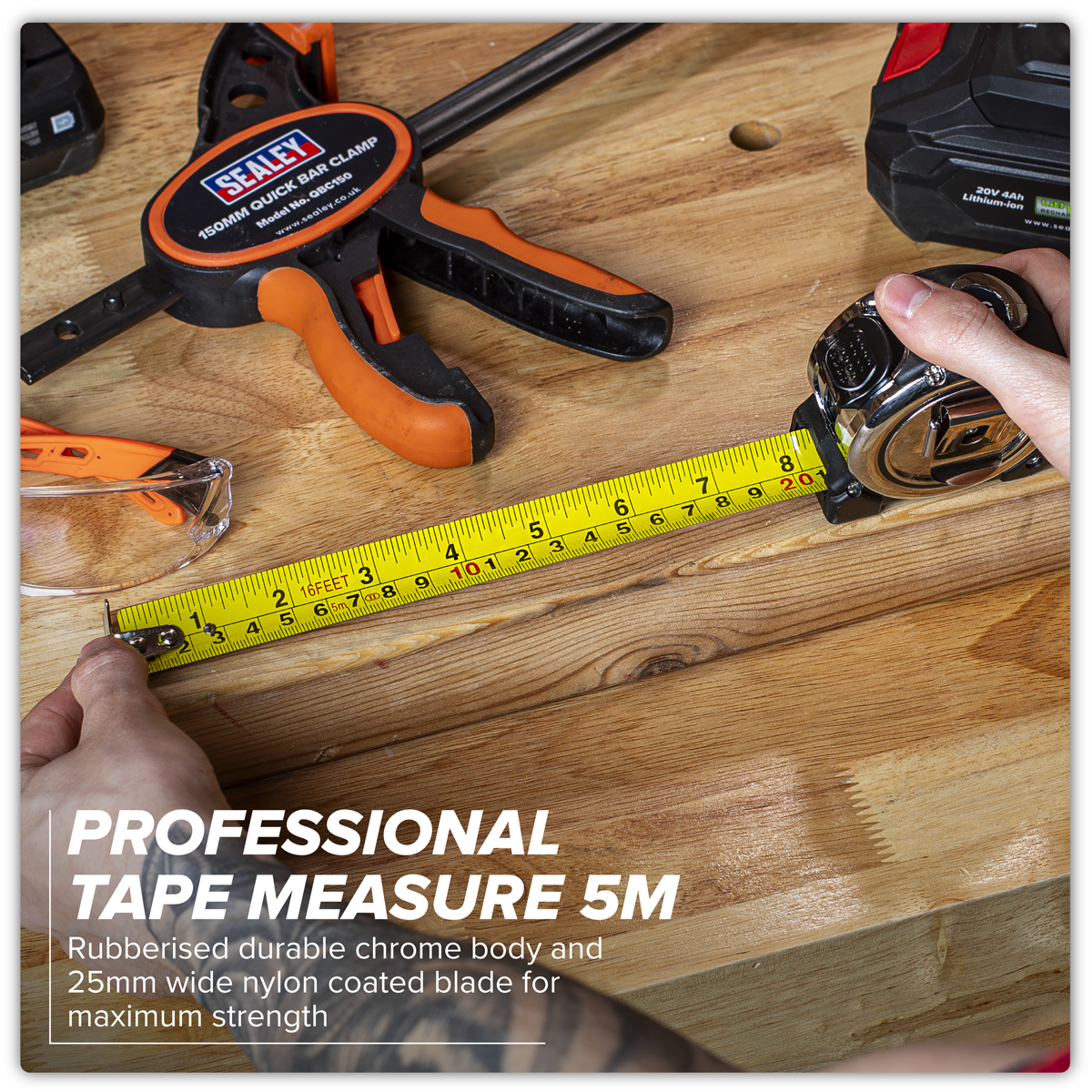 Sealey SMT5P Professional Tape Measure 5m(16ft)