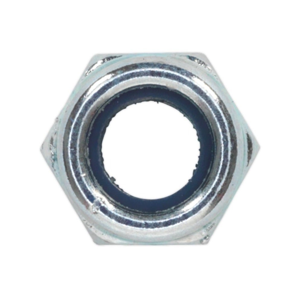 Sealey NLN6 Nylon Locknut M6 Zinc Pack of 100