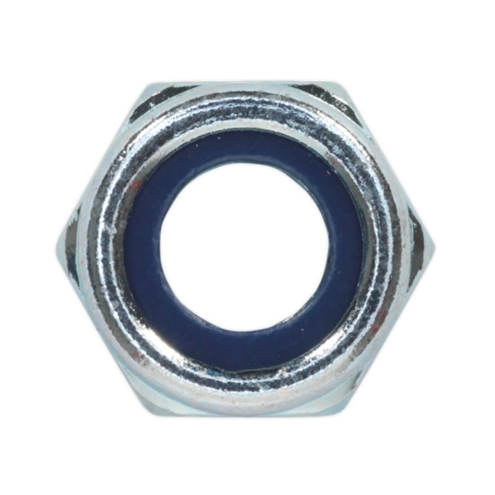 Sealey NLN10 Nylon Locknut M10 Zinc Pack of 100