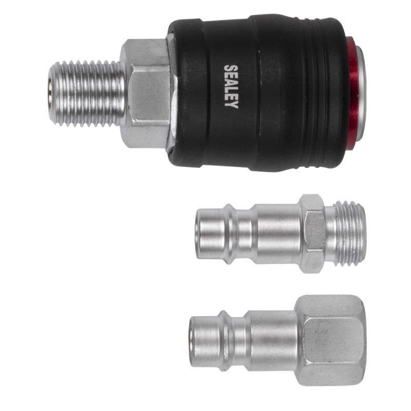 Sealey ACH60 Air Tool Coupling Kit 1/4"BSP High Flow