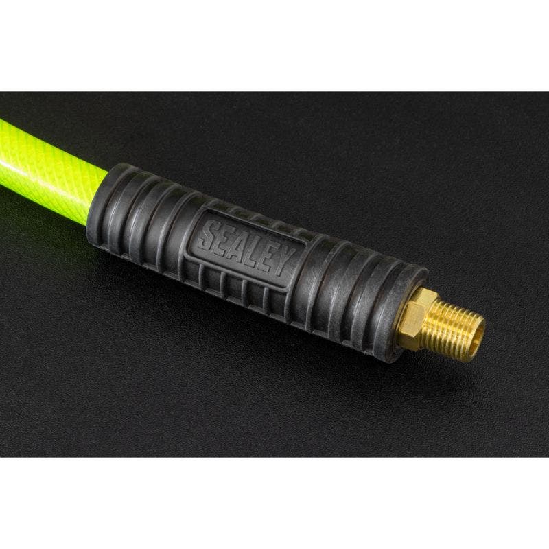 Sealey AHFC15 Air Hose High-Visibility 15m x Ø8mm with 1/4"BSP Unions