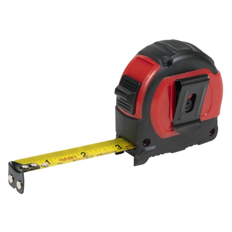 Sealey AK98912 Rubber Tape Measure 5m(16ft) x 19mm Metric/Imperial Display Box of 12
