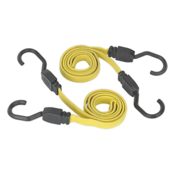 Sealey BCS18 Flat Bungee Cord Set 2pc 910mm