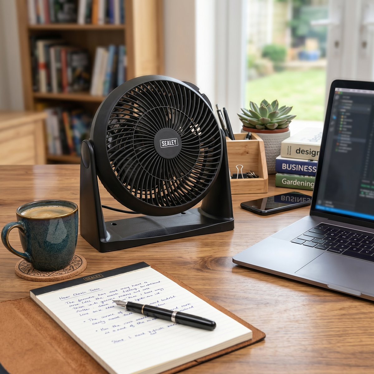 Sealey SFF08 Desk/Floor Fan 3-Speed 8" 230V
