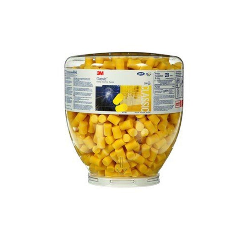 3M E-A-R Classic Earplugs, 28 dB, Refill Bottle, 500 Pairs/Bottle, PD-01-001