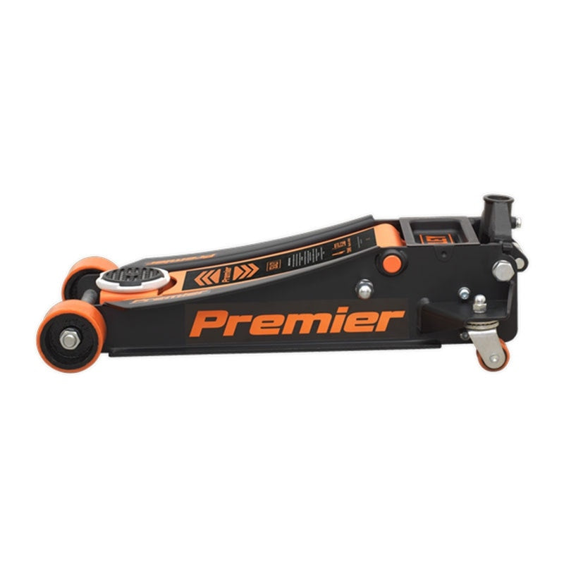 Sealey 4040AO Premier Low Profile Trolley Jack with Rocket Lift 4 Tonne - Orange