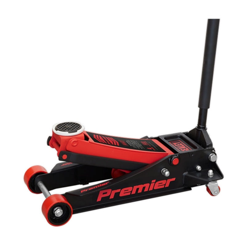 Sealey 4040AR Premier Low Profile Trolley Jack with Rocket Lift 4 Tonne - Red