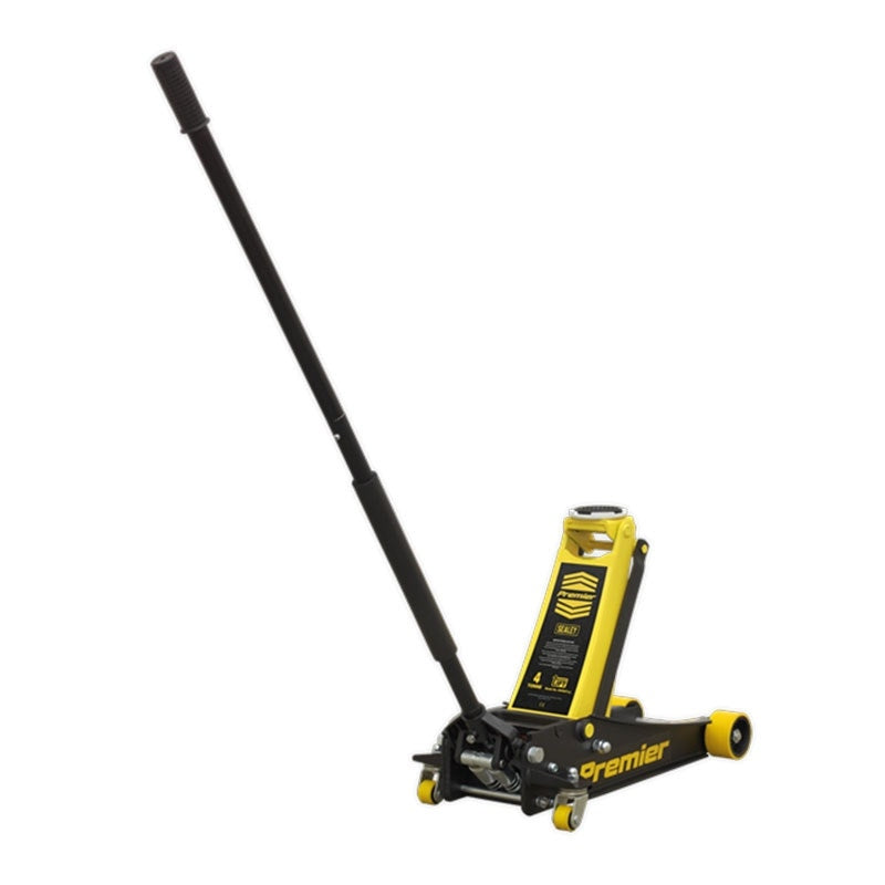 Sealey 4040AY Premier Low Profile Trolley Jack with Rocket Lift 4 Tonne - Yellow
