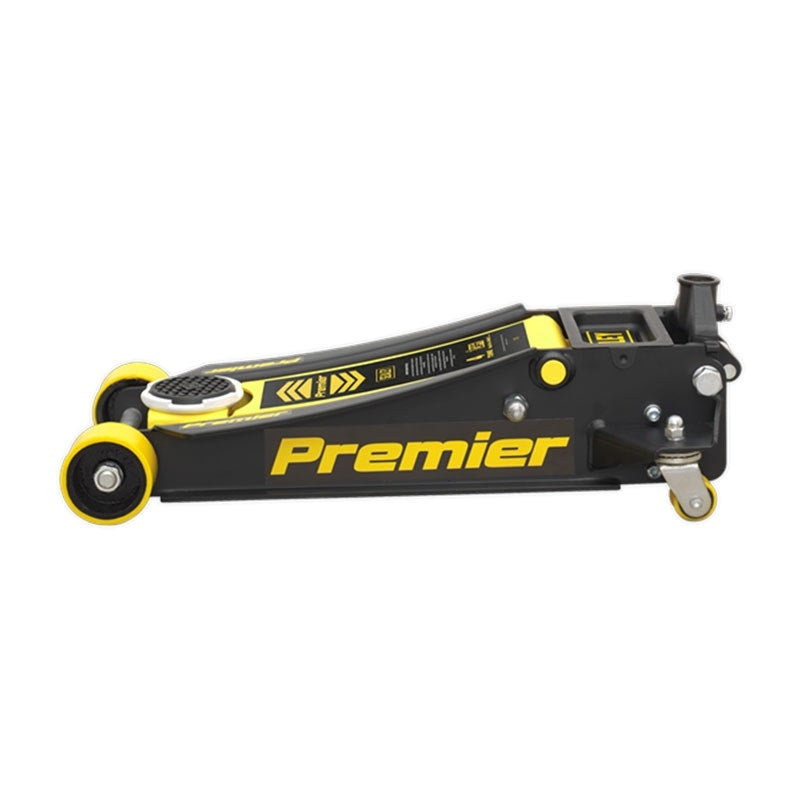 Sealey 4040AY Premier Low Profile Trolley Jack with Rocket Lift 4 Tonne - Yellow