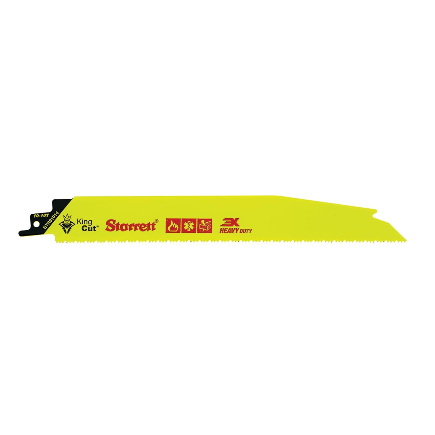 Starrett Bi-Metal Reciprocating Saw Blade BTR91014-5 King-Cut 228 mm/9" Inch 10-14TPI (5 Pcs)