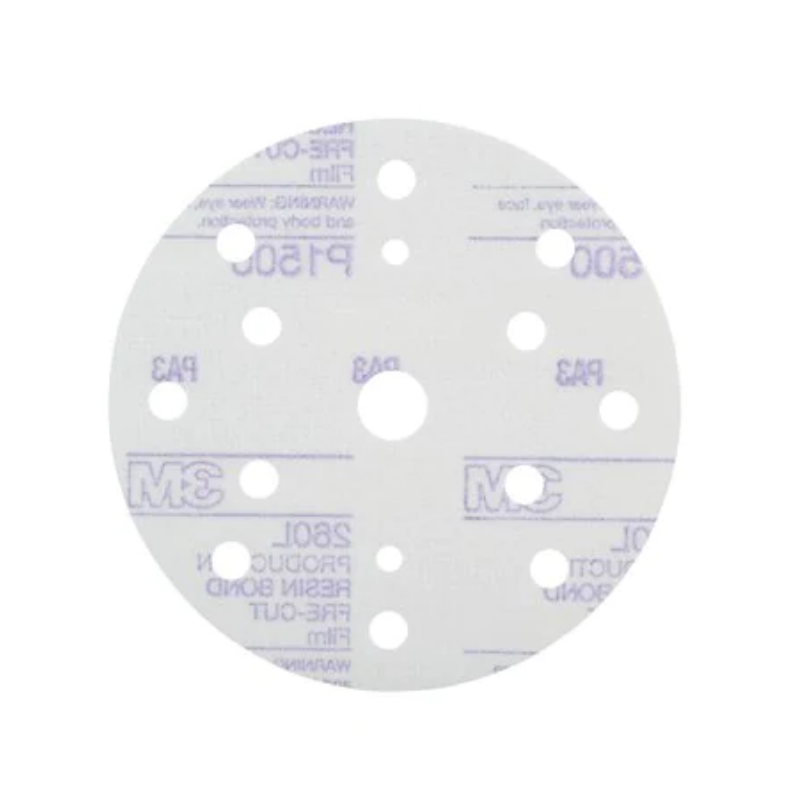3M Hookit Finishing Film Abrasive Disc 260L, 150 mm, 15 Hole, P1500