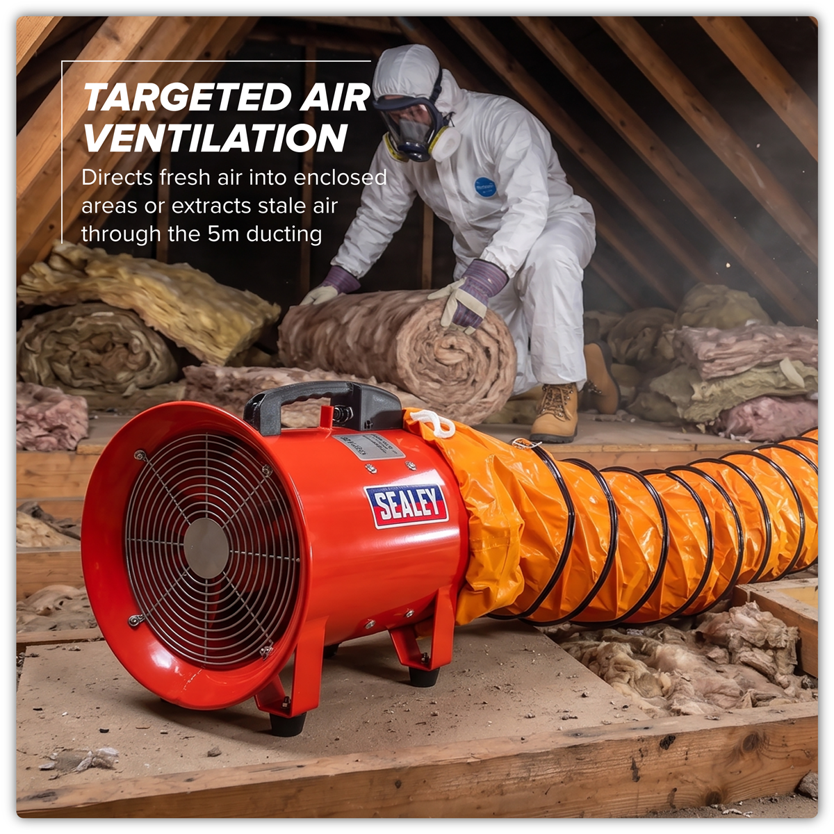 Sealey VEN250AK1 Flexible Ducting 250mm 5m Extension