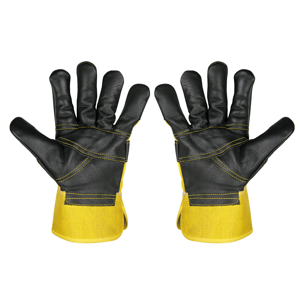 Sealey SSP13 Worksafe® Rigger's Gloves with Hide Palm - Pair