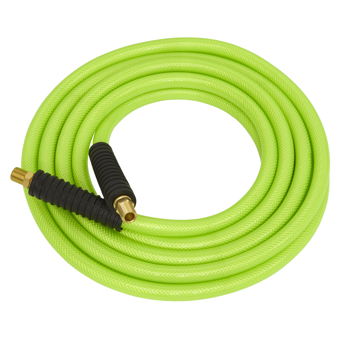 Sealey AHFC538 Air Hose High-Visibility 5m x 10mm with 1/4"BSP Unions