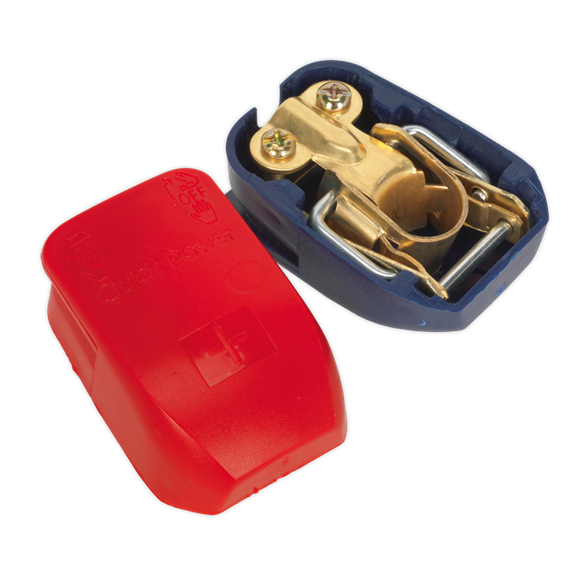 Sealey BTQK12 Quick Release Battery Clamps Positive-Negative Pair