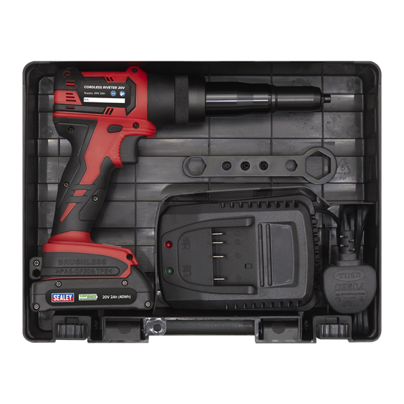 Sealey CP314 Cordless Riveter 20V 2Ah Lithium-ion