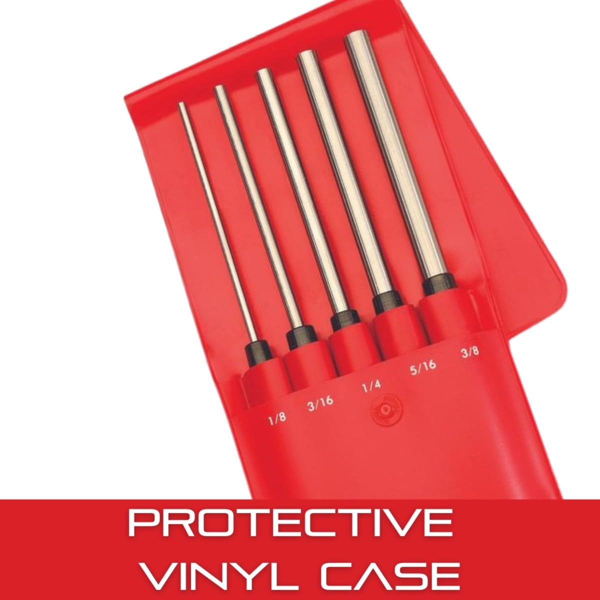 Starrett S248PC Extended Length Drive Pin Punch Set